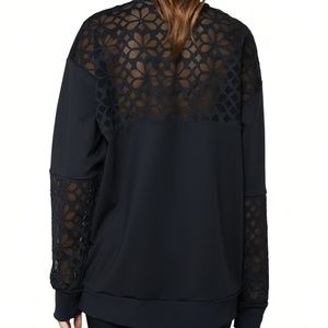 Ultracor - Floral Mesh Sweatshirt Size S